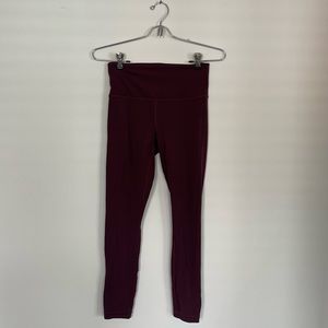 Maroon Athleta Elation Leggings